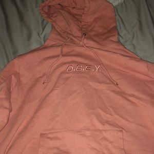 Pink Obey Men’s Hoodi